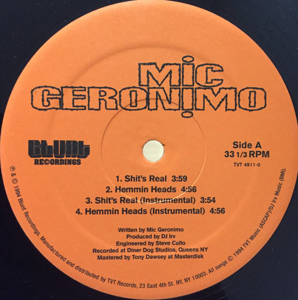 Mic Geronimo : It's Real (12")