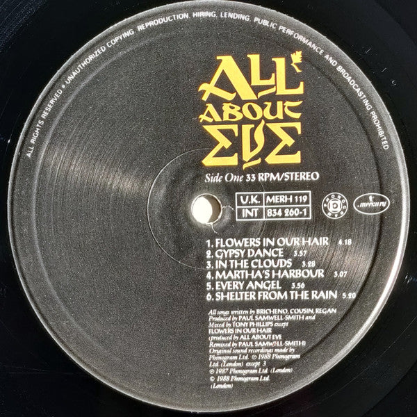 All About Eve : All About Eve (LP, Album)
