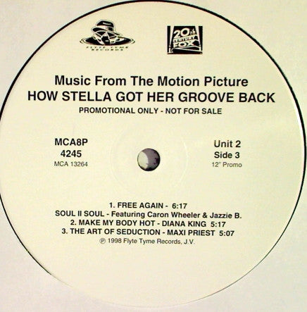 Various : How Stella Got Her Groove Back Soundtrack: Music From The Motion Picture (2x12", Promo)