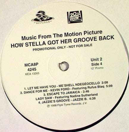 Various : How Stella Got Her Groove Back Soundtrack: Music From The Motion Picture (2x12", Promo)