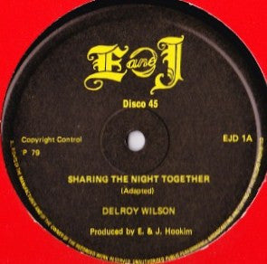 Delroy Wilson : Sharing The Night Together / I Won't Take You Back (12")