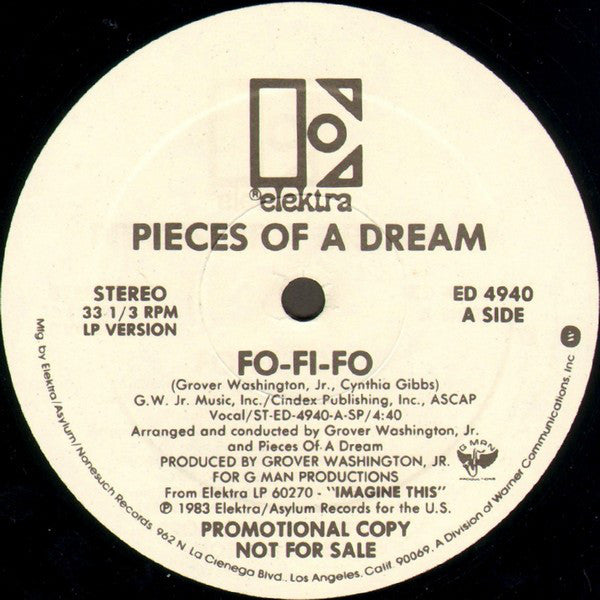 Pieces Of A Dream : Fo-Fi-Fo (12", Promo)
