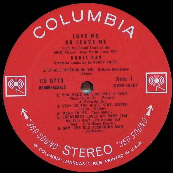 Doris Day : Love Me Or Leave Me (LP, RE)