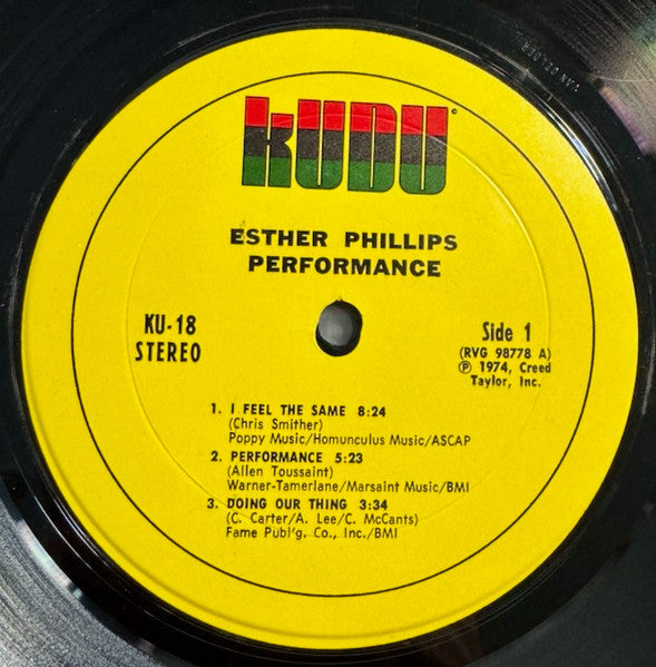 Esther Phillips : Performance (LP, Album)