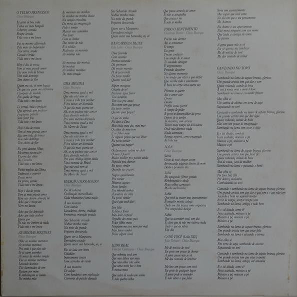 Chico Buarque : Francisco (LP, Album)
