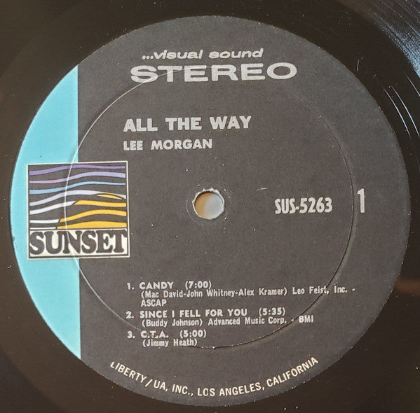 Lee Morgan : All The Way (LP, Album, RE)