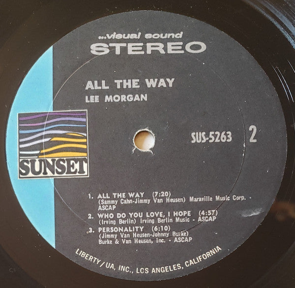 Lee Morgan : All The Way (LP, Album, RE)
