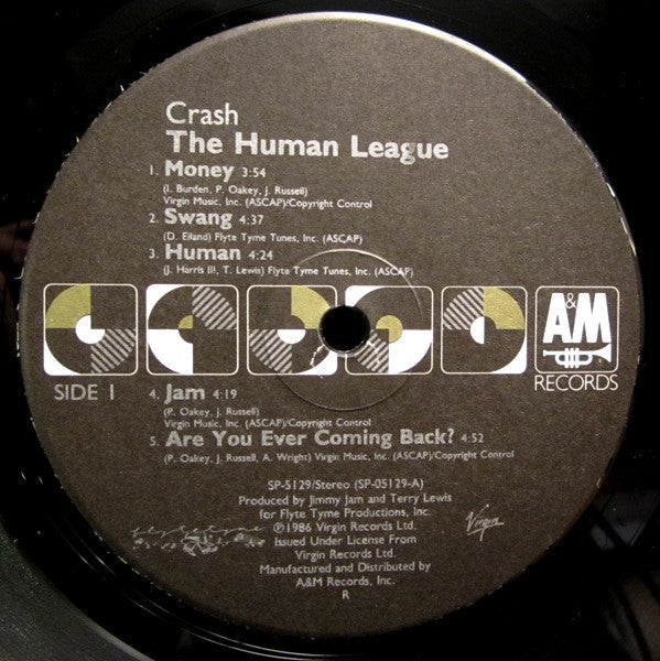 The Human League : Crash (LP, Album, Ind)