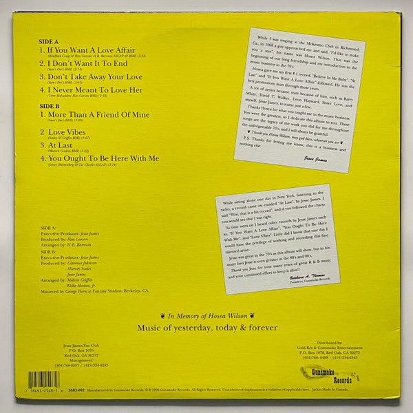 Jesse James (2) : Looking Back (LP, Album)