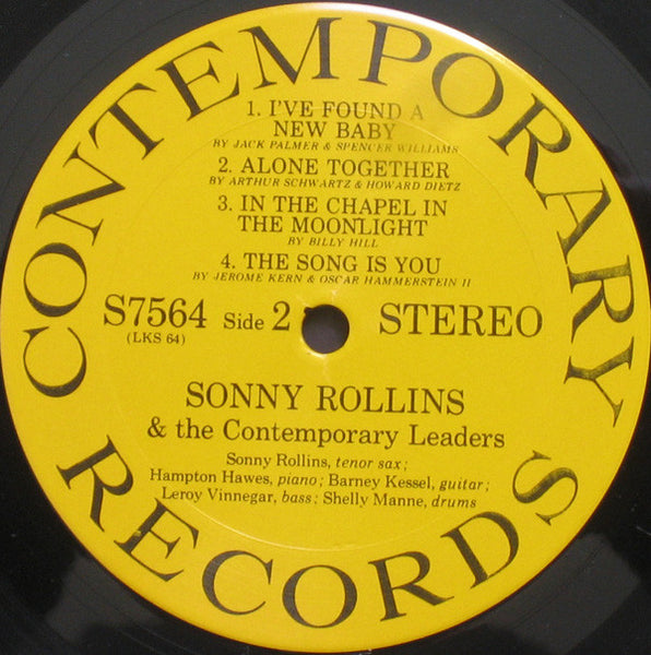 Sonny Rollins : Sonny Rollins And The Contemporary Leaders (LP, Album, RP)