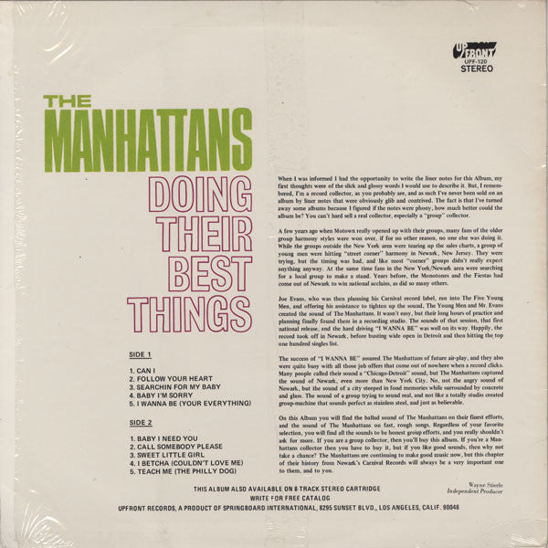 The Manhattans* : Doing Their Best Things (LP, Album, Comp)