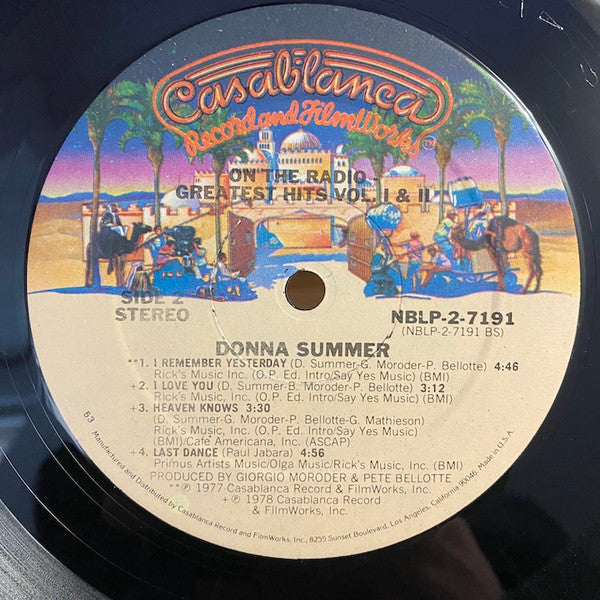 Donna Summer : On The Radio: Greatest Hits Vol. 1 & 2 (2xLP, Album, Comp, 53 )