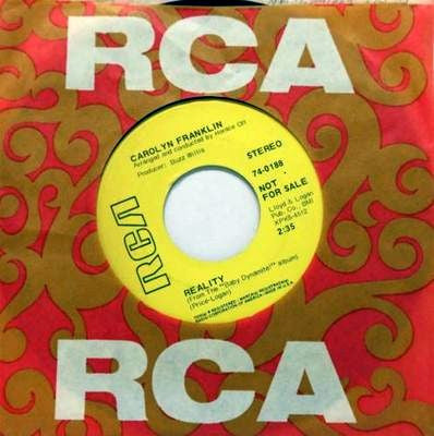Carolyn Franklin : Reality / It's True I'm Gonna Miss You (7", Promo)