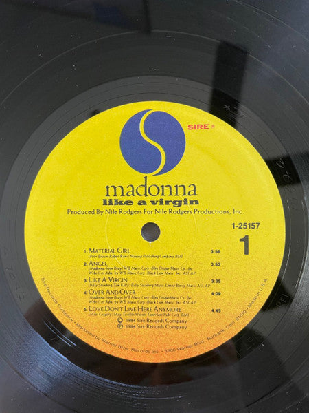 Madonna : Like A Virgin (LP, Album, All)