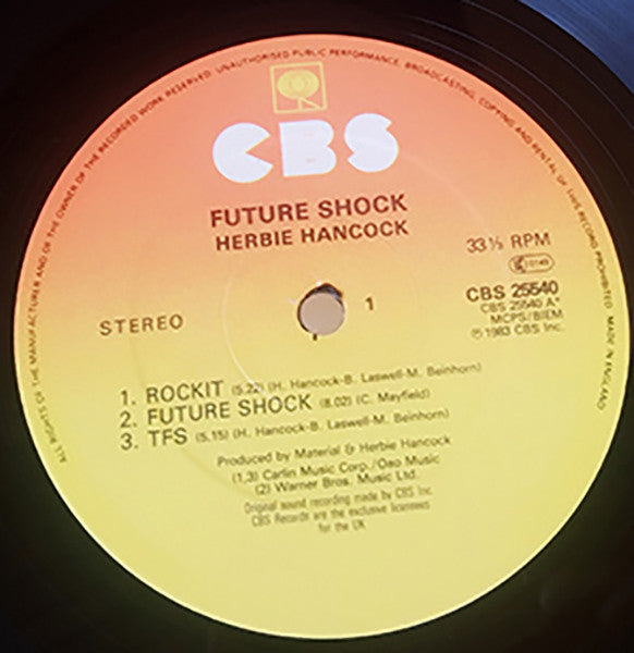 Herbie Hancock : Future Shock (LP, Album)