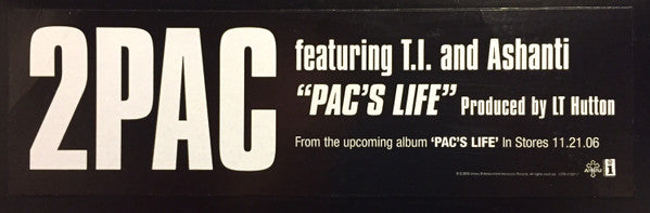 2Pac Featuring T.I. & Ashanti : Pac's Life (12", Single)