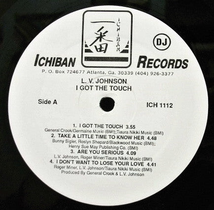 L. V. Johnson : I Got The Touch (LP, Album, Promo)