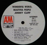 Jimmy Cliff : Wonderful World, Beautiful People (LP, Album, Promo)