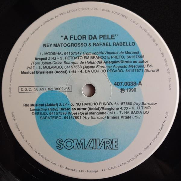 Ney Matogrosso & Rafael Rabello* : À Flor Da Pele (LP, Album)