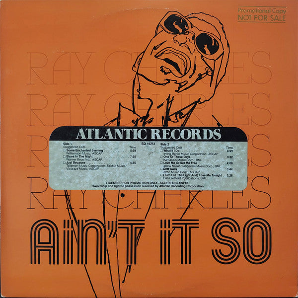 Ray Charles : Ain't It So (LP, Album, Spe)