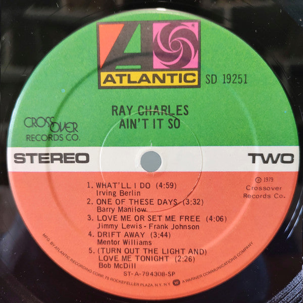 Ray Charles : Ain't It So (LP, Album, Spe)