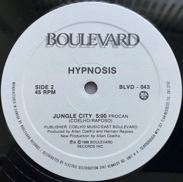 Hypnosis (14) : Bang, Bang, Boogie (12")