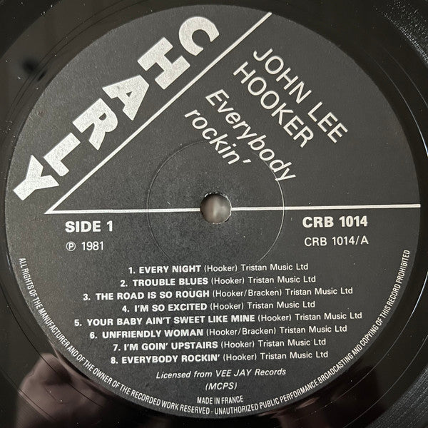 John Lee Hooker : Everybody Rockin' (LP, Comp)