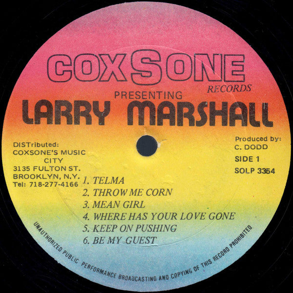 Larry Marshall : Presenting Larry Marshall (LP, Album, RE)