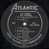 Ray Charles : Yes Indeed! (LP, Album, Mono)