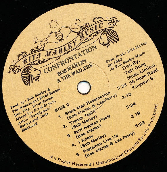 Bob Marley & The Wailers : Confrontation (LP, Album)