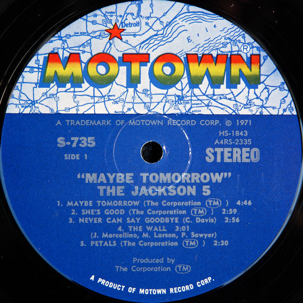The Jackson 5 : Maybe Tomorrow (LP, Album, RCA)
