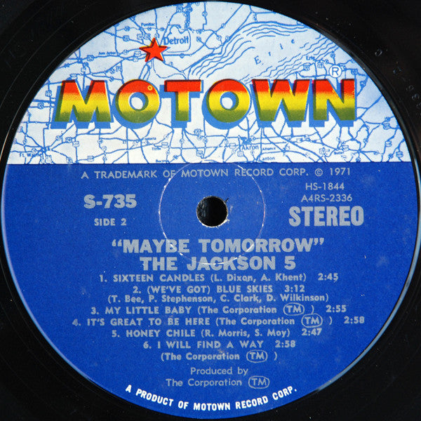 The Jackson 5 : Maybe Tomorrow (LP, Album, RCA)
