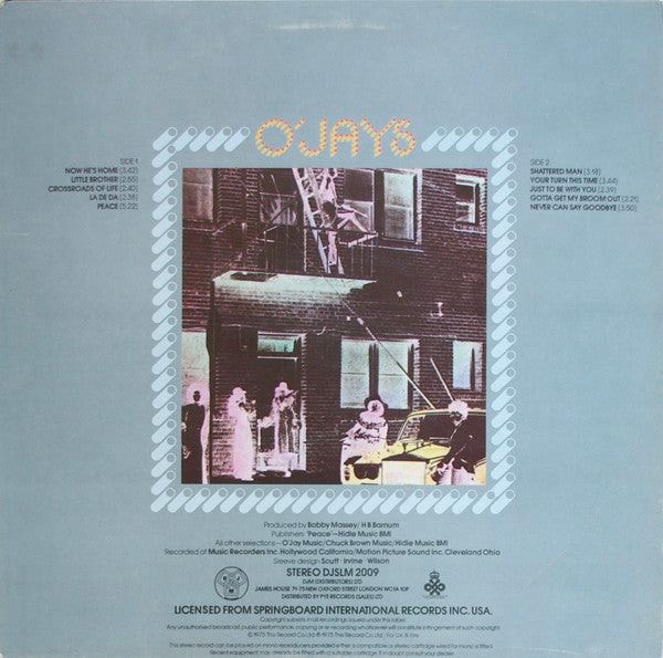 The O'Jays : Peace (LP, Album, RE)