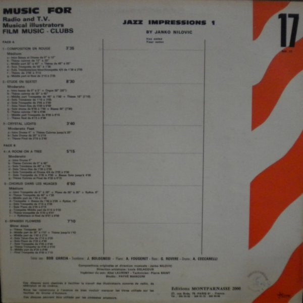 Janko Nilovic : Jazz Impressions 1 (LP)