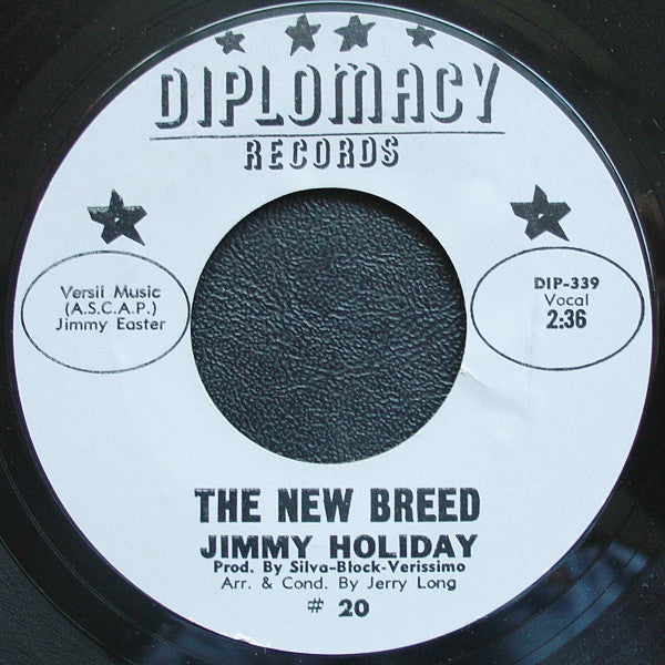 Jimmy Holiday : The New Breed / Love Me One More Time (7", Single, Styrene)