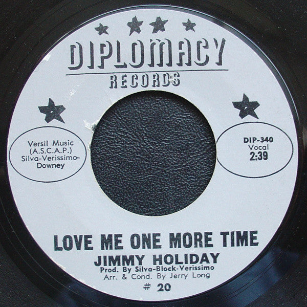 Jimmy Holiday : The New Breed / Love Me One More Time (7", Single, Styrene)