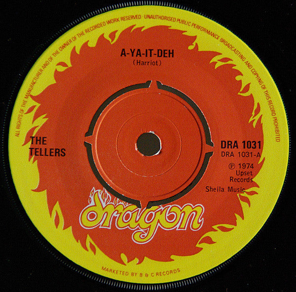 The Tellers (2) / The Engineers (4) : A-Ya-It-Deh / A-Hit-Dub (7")