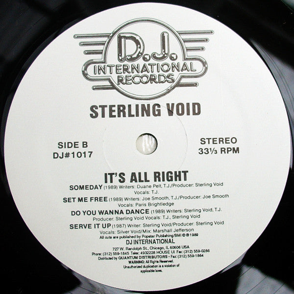 Sterling Void : It's All Right (LP, Album)