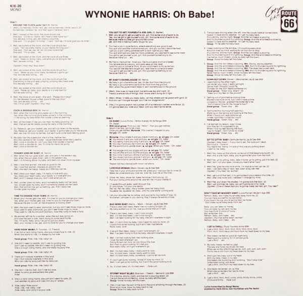 Wynonie "Mr Blues" Harris* : Oh Babe! (LP, Comp, Mono)