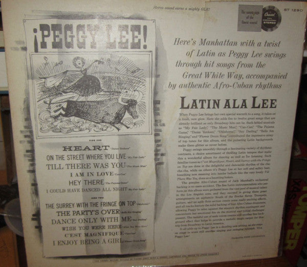 Peggy Lee : Latin Ala Lee! (LP, Album, RE, Scr)
