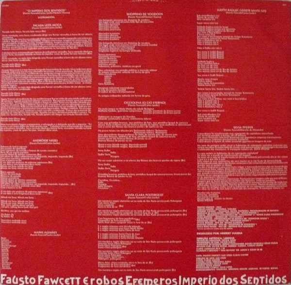 Fausto Fawcett E Os Robôs Efêmeros : Império Dos Sentidos (LP, Album)