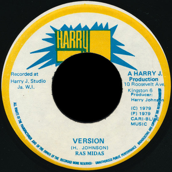 Ras Midas : Jah-Jah Same Love (7")