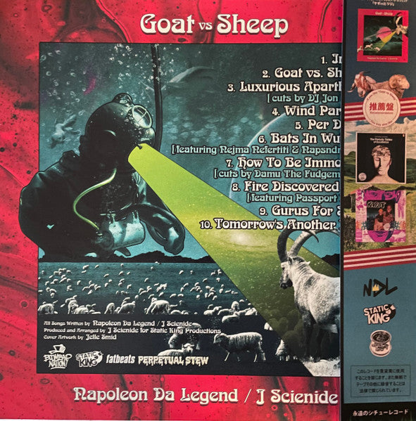 Napoléon Da Legend, J Scienide* : Goat vs Sheep (LP, Ltd, /w )