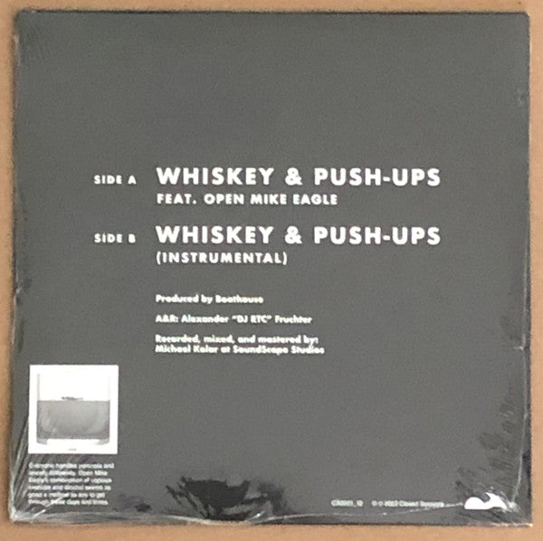 Open Mike Eagle : Whiskey & Push-Ups (7", Single, Ltd)
