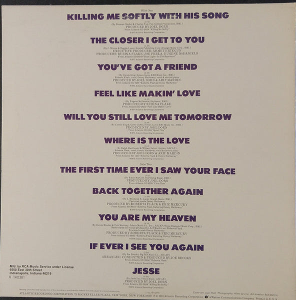 Roberta Flack : The Best Of Roberta Flack (LP, Comp, Club)