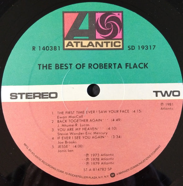 Roberta Flack : The Best Of Roberta Flack (LP, Comp, Club)