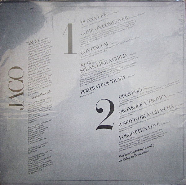 Jaco Pastorius : Jaco Pastorius (LP, Album, Ter)