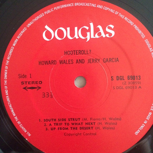 Howard Wales & Jerry Garcia : Hooteroll? (LP, Album)