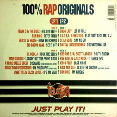 Various : 100% Rap Originals (2xLP, Comp)