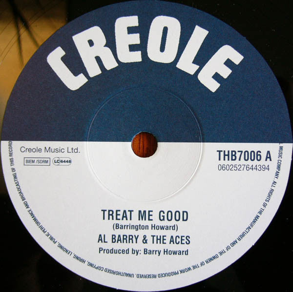 Al Barry & The Aces : Treat Me Good / Down We Go (7", Ltd)